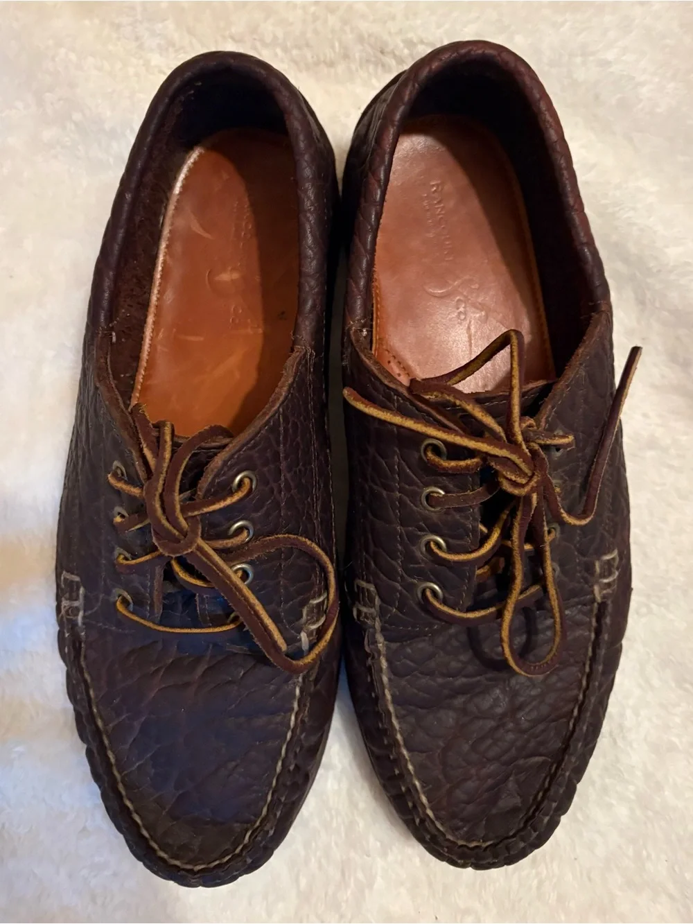 Men’s Rancourt Bison Leather 4 Eye Ranger Moc Boots Shoes USA Made